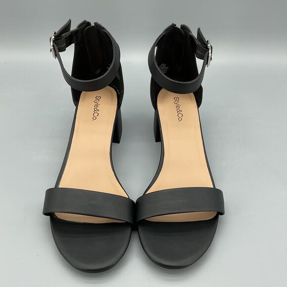 NEW Style & Co Women’s Janiee Ankle Strap Sandals Black Size 8.5M - Picture 3 of 11